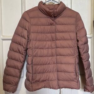 Uniqlo Pink Ultra Light Down Jacket Valentines Day